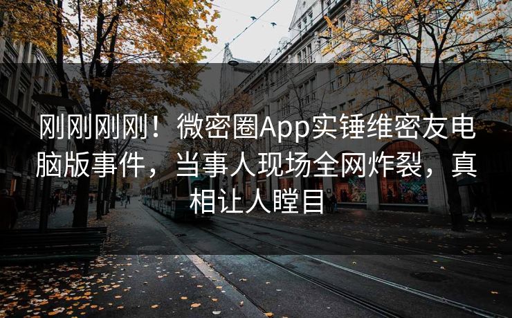刚刚刚刚！微密圈App实锤维密友电脑版事件，当事人现场全网炸裂，真相让人瞠目