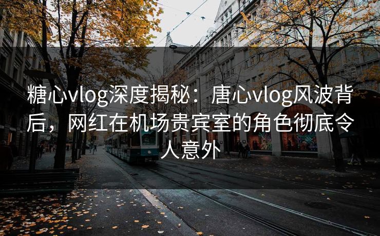 糖心vlog深度揭秘：唐心vlog风波背后，网红在机场贵宾室的角色彻底令人意外