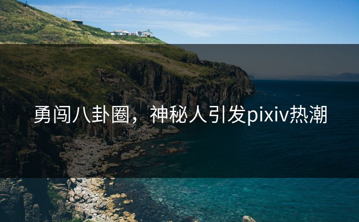 勇闯八卦圈，神秘人引发pixiv热潮